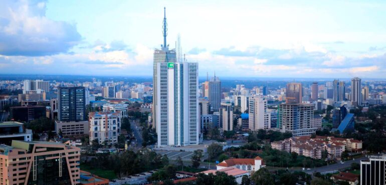 A photo of Nairobi high rise building